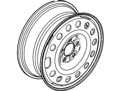 2000 Lincoln LS Spare Wheel - XW4Z-1007-DA