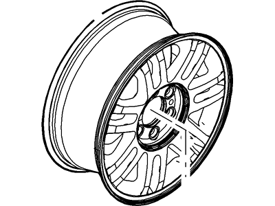 Ford 9L3Z-1007-D Wheel Assembly