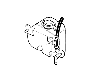 1989 Mercury Topaz Coolant Reservoir - E83Z-8A080-A