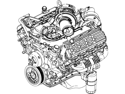 Ford 9C2Z-6007-BA Engine Assembly