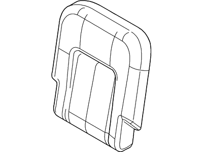 Ford 5L7Z-7866601-BLA Rear Seat Back Cover Assembly