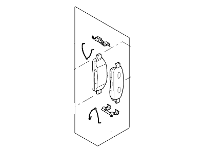 Ford 4U2Z-2V001-DA Pad - Brake