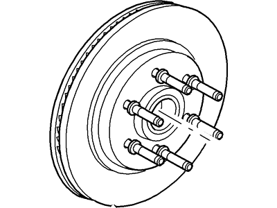 Ford 5U2Z-1V102-CA Hub And Disc Assembly