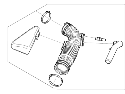 Mercury Grand Marquis Air Intake Coupling - 3W3Z-9B659-AC
