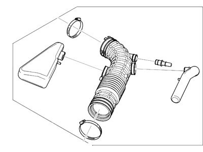 2009 Lincoln Town Car Air Intake Coupling - 5W1Z-9B659-BE