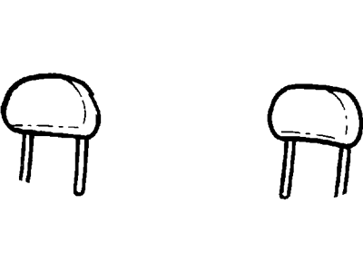 Ford 1F2Z-16611A08-AAF Head Rest Assembly