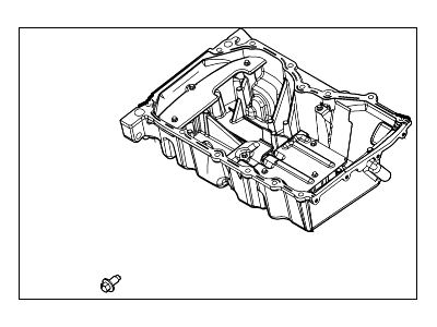 2013 Lincoln MKX Oil Pan - BB5Z-6675-A