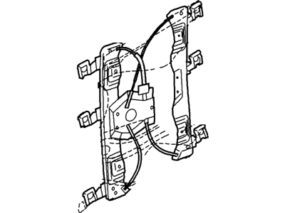 2005 Lincoln Aviator Window Regulator - 2C5Z-7823209-AA