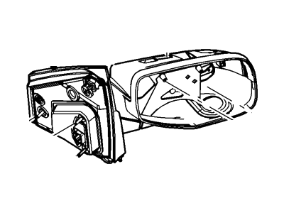 2009 Ford Taurus X Car Mirror - 8F9Z-17683-A