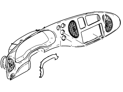 Ford 6C2Z-15044D70-BAB Panel - Instrument