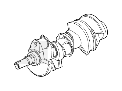 Ford 1W7Z-6303-CA Crankshaft Assembly