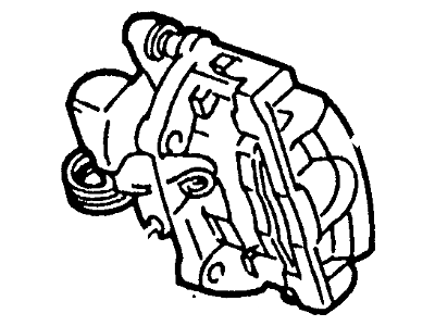 Ford F6ZZ-2V552-BARM Brake Caliper Assembly-Less Pads