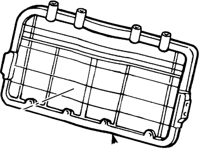 Ford XF5Z-12613A38-AA Frame And Spring - Rear Seat Back