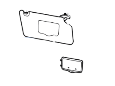 Ford GB5Z-7804104-AB Sun Visor Assembly