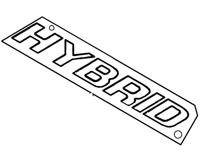 Ford 5M6Z-7842528-AA Hybrid Nameplate Emblem