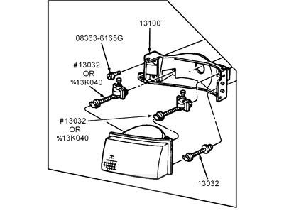 Ford F7XZ-13035-AA Lamp Assembly