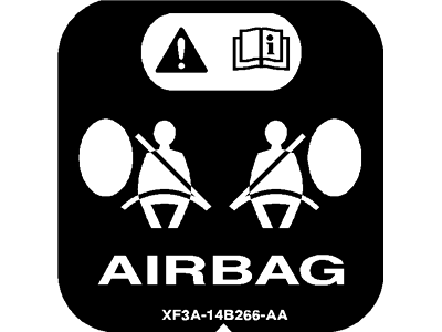 Ford XF3Z-14B217-AA Decal - Warning - Airbag
