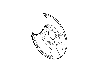 Mercury Brake Dust Shields - AE5Z-2C028-B