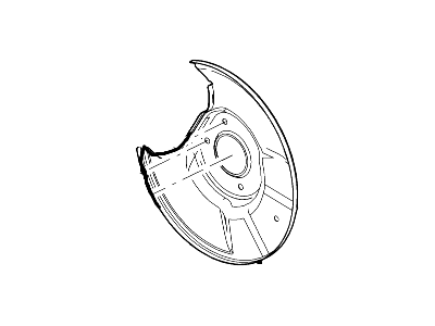 Ford 7E5Z-2C028-A Brake Disc Splash Shield