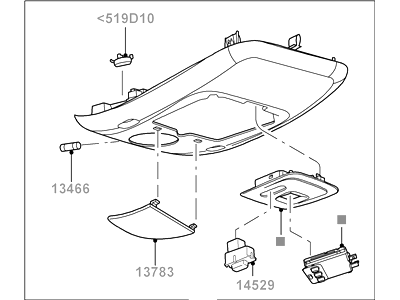 Ford 1L2Z-78519A70-GAA Console Assembly - Overhead