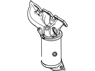 Ford DA8Z-5G232-C Exhaust Manifold And Catalyst Assembly