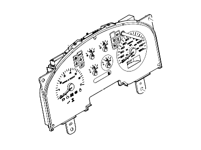 2004 Ford F-150 Instrument Cluster - 5L3Z-10849-DB