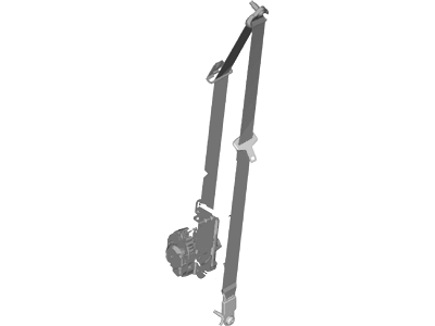 Ford Fiesta Seat Belt - D2BZ-54611B09-AA