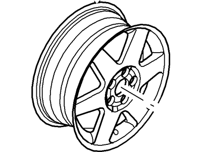 Ford E-350/E-350 Super Duty Spare Wheel - 4C2Z-1007-AB