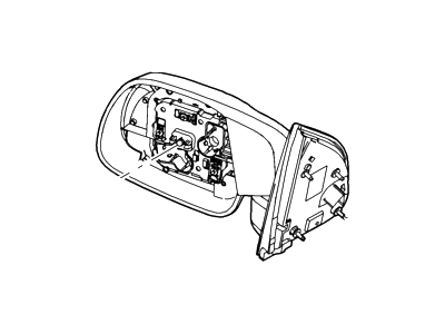 2002 Ford F-450 Super Duty Car Mirror - F81Z-17682-AAACP