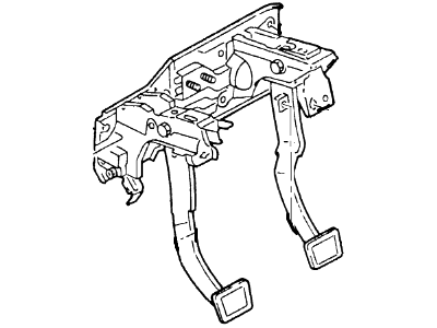 2001 Ford Escort Brake Pedal - F7CZ-2455-BL