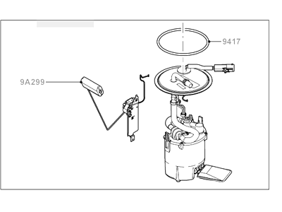 Ford 7M6Z-9H307-B Sender And Pump Assembly