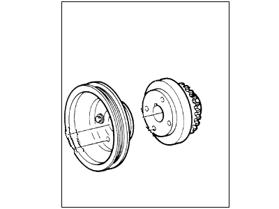 2001 Ford F-150 Crankshaft Pulley - 1L3Z-6B321-AA