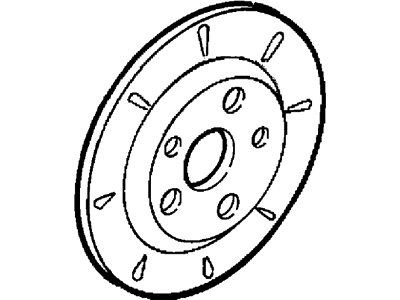 Ford F8AZ-2390-AA Brake Disc Splash Shield