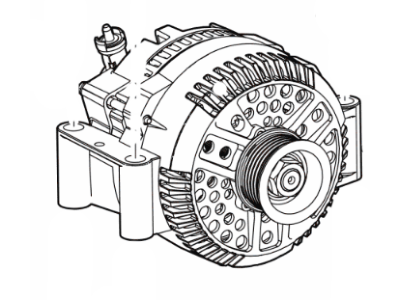 2009 Ford Explorer Alternator - FU2Z-10V346-GRM