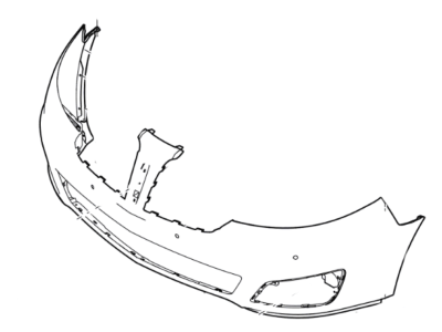 2009 lincoln mks discount front bumper cover
