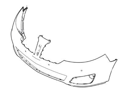 Lincoln MKS Bumper - 8A5Z-17D957-GACP