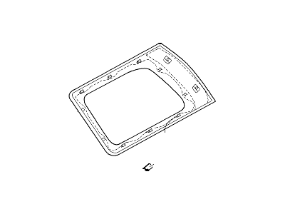 Ford 8L2Z-7829700-A Glass - Quarter Window