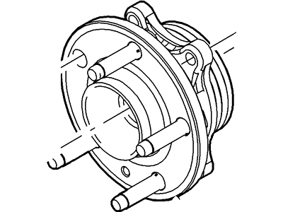 Ford BT4Z-1104-B Hub Assembly - Wheel