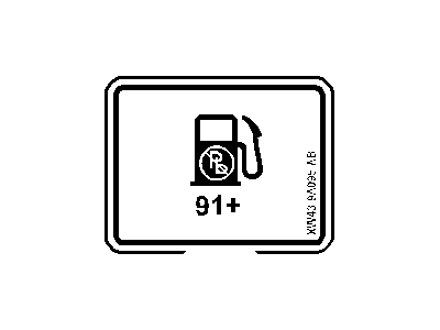 Ford XW4Z-9A095-AB Decal - Unleaded Fuel