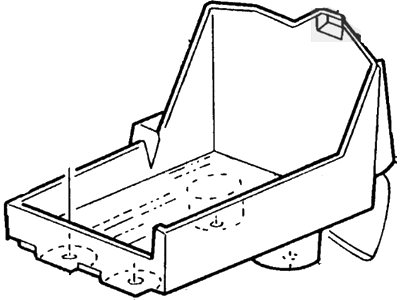 2004 Mercury Sable Battery Tray - YF1Z-10A666-AE