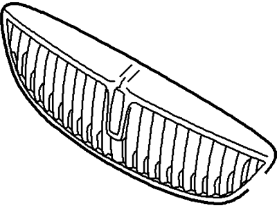 2002 Lincoln LS Grille - 2W4Z-8200-AAA