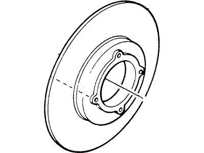 Ford Festiva Brake Disc - E8BZ-1125-A