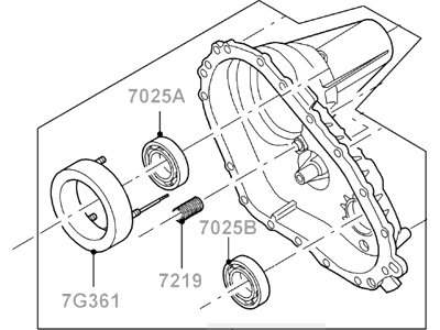 Ford 2L1Z-7005-AB Transmission Case Assembly