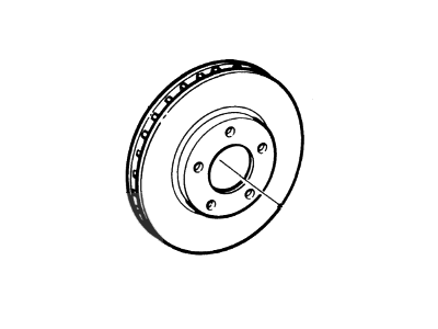 1992 Mercury Sable Brake Disc - F2DZ-1125-A