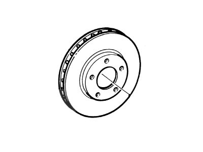 1986 Mercury Sable Brake Disc - F1OY-1125-B