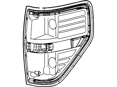 Ford 9L3Z-13404-A Lamp Assy - Rear, Stop And Flasher