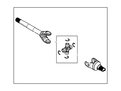 Ford EC3Z-3220-D Shaft - Front Axle