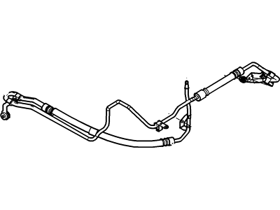 2000 Lincoln LS Power Steering Hose - XW4Z-3A719-BA