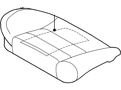 2001 Lincoln LS Seat Cushion - YW4Z-54632A23-BA