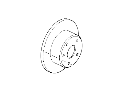 Ford Crown Victoria Brake Disc - YW7Z-2C026-AA